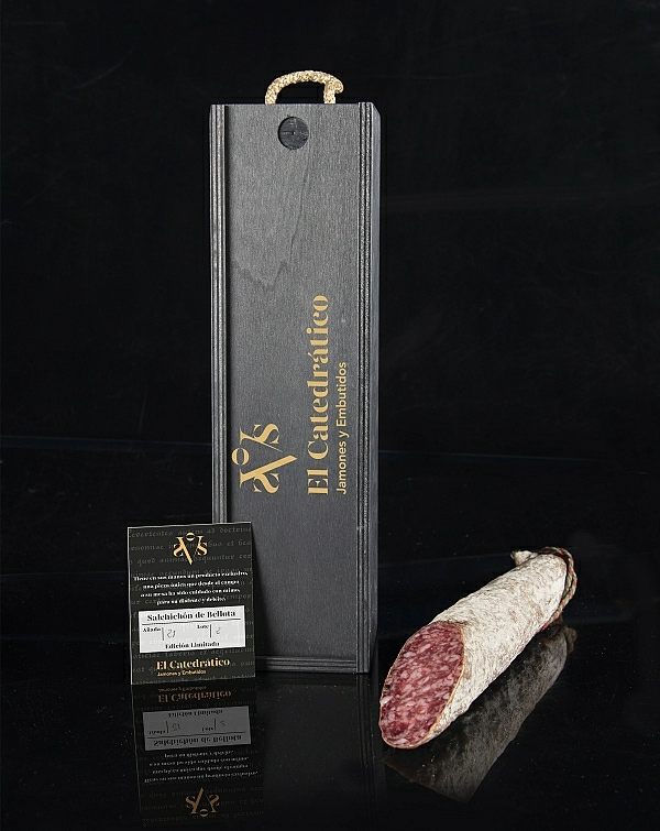 100% Salame di Bellota Iberico (in scatola di legno)